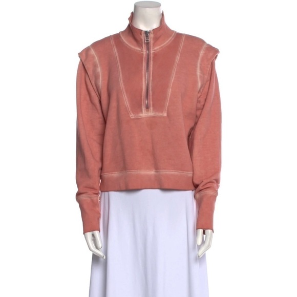 Veronica Beard Rose Quarter Zip Pullover Sweatshirt Size Large Like New - Picture 1 of 7